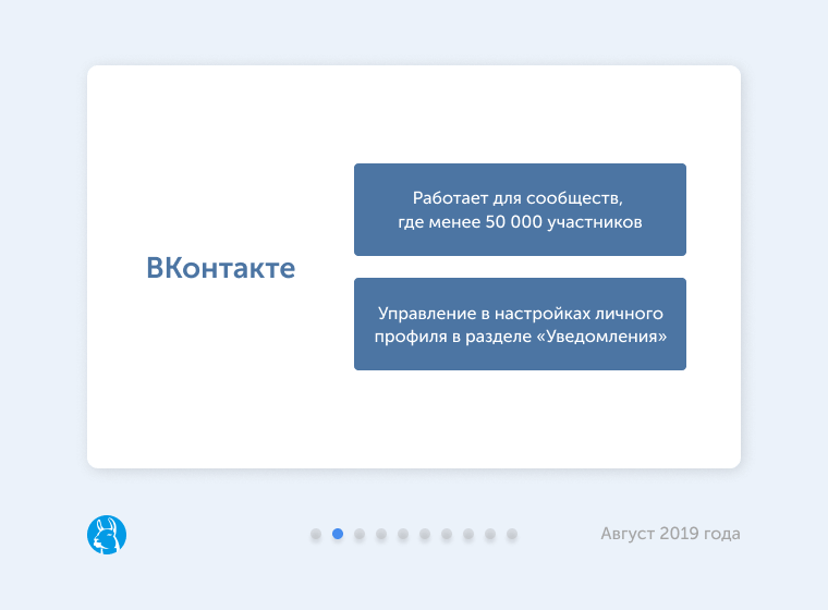 Уведомления о новых подписчиках и лайках Уведомления о новых подписчиках и лайках для бизнес-страниц ВКонтакте